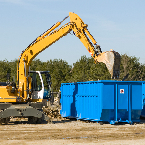 can i request a rental extension for a residential dumpster in Woodford SC